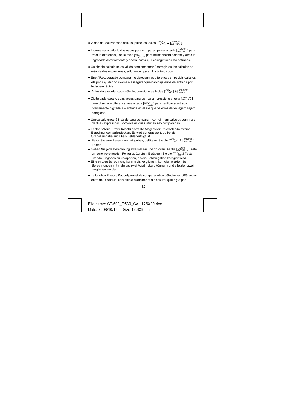 CITIZEN CT-600J User Manual | Page 41 / 48