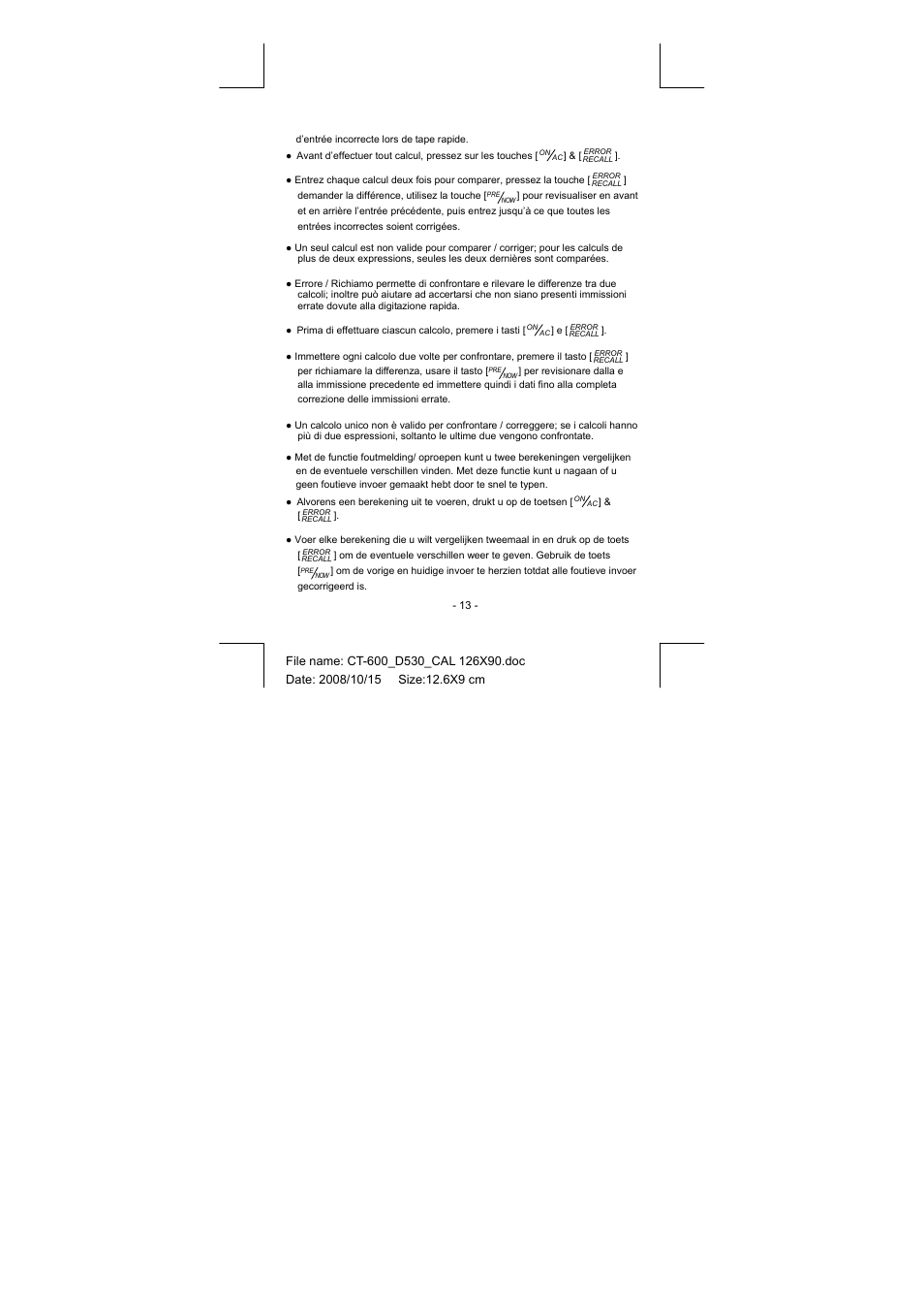 CITIZEN CT-600J User Manual | Page 42 / 48