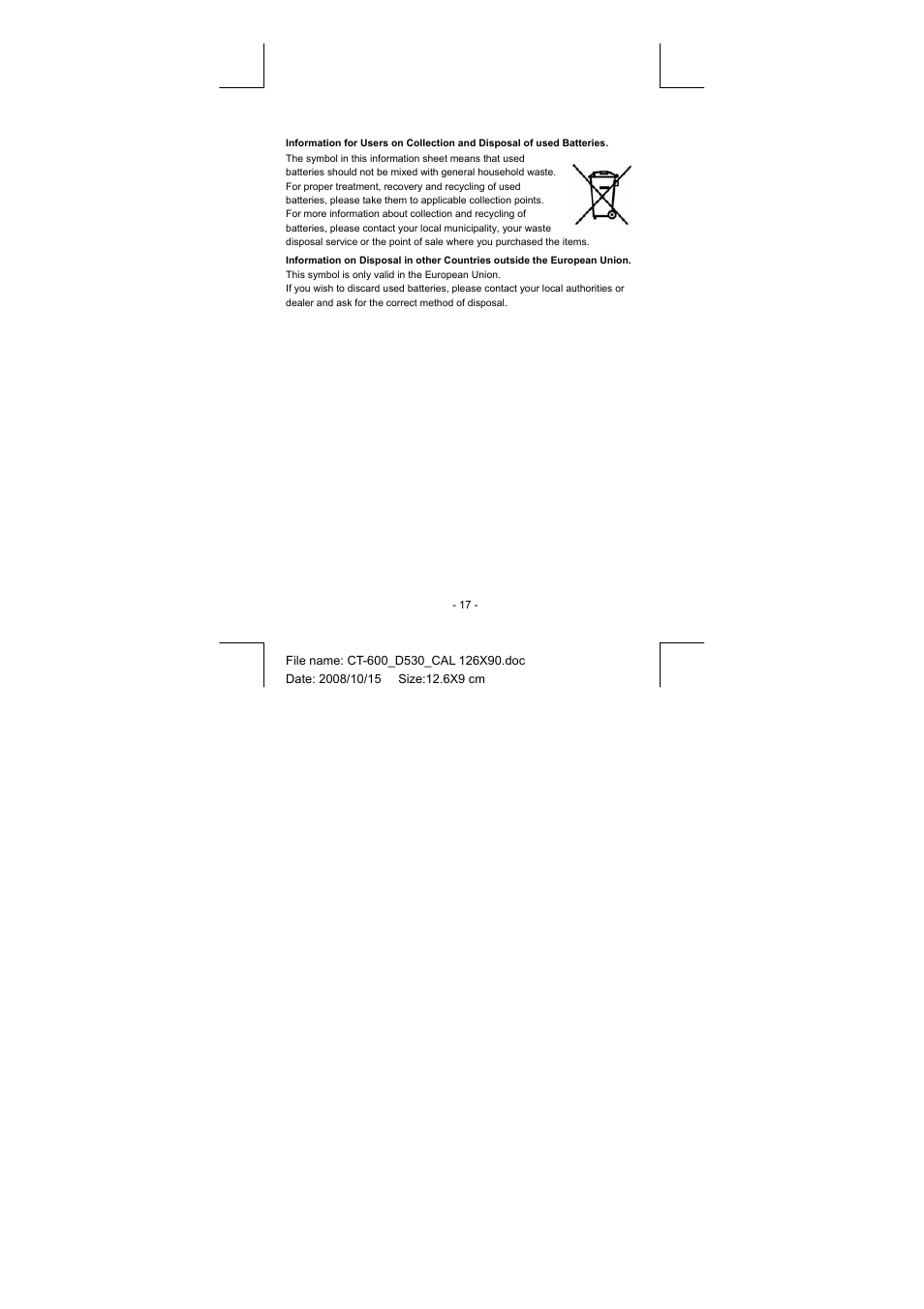 CITIZEN CT-600J User Manual | Page 46 / 48