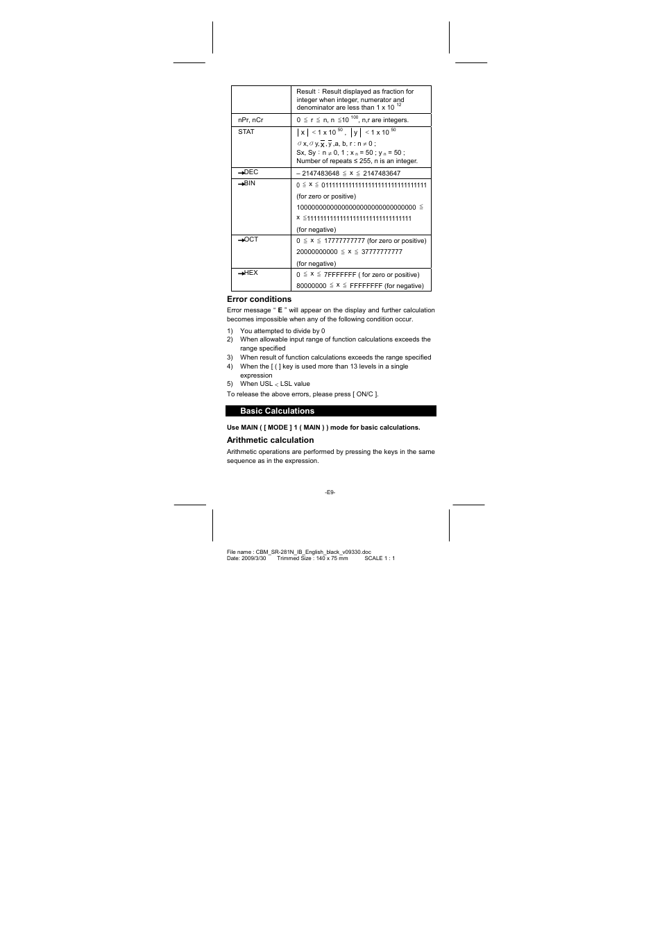 CITIZEN SR-281N User Manual | Page 10 / 339