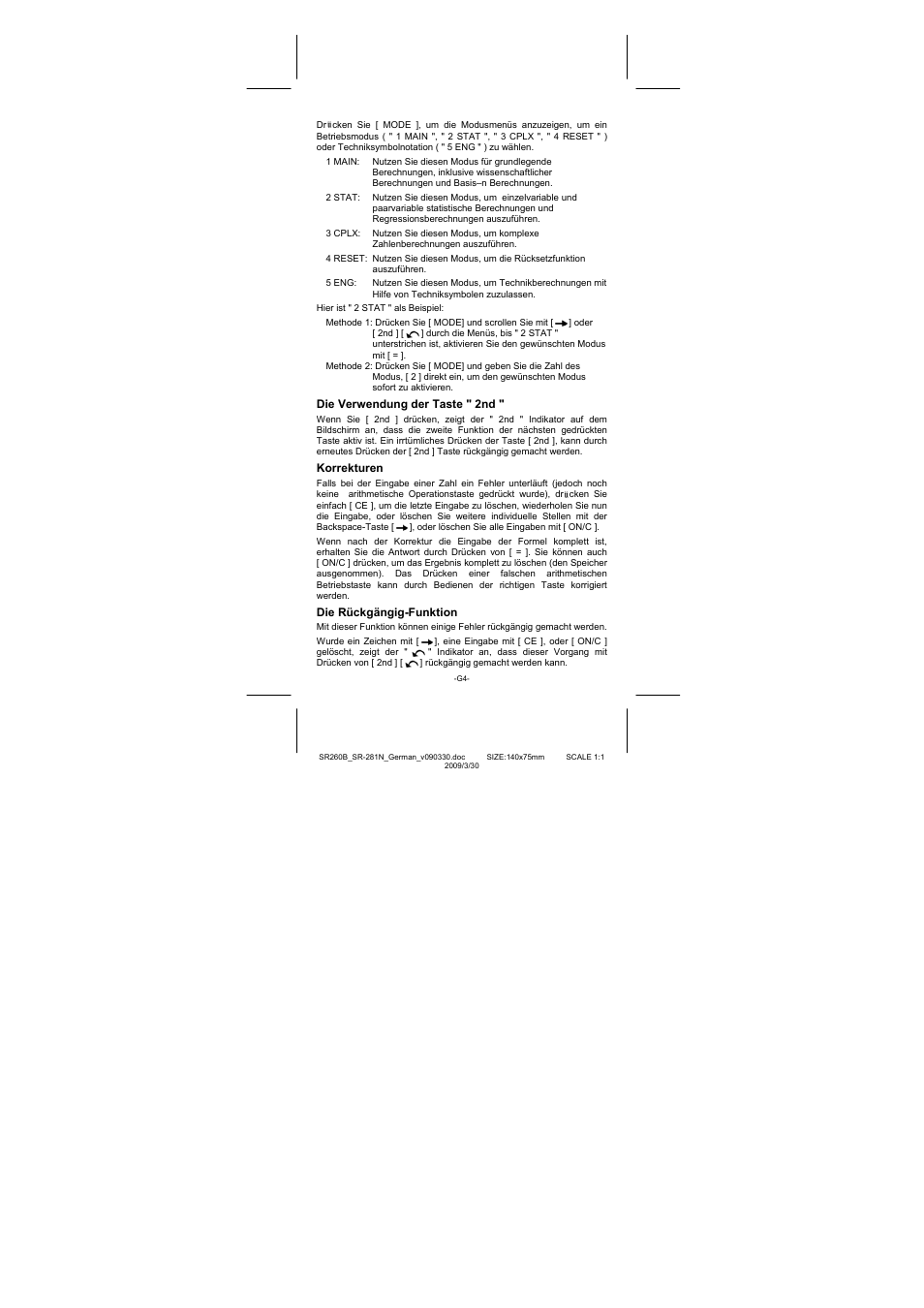 CITIZEN SR-281N User Manual | Page 105 / 339