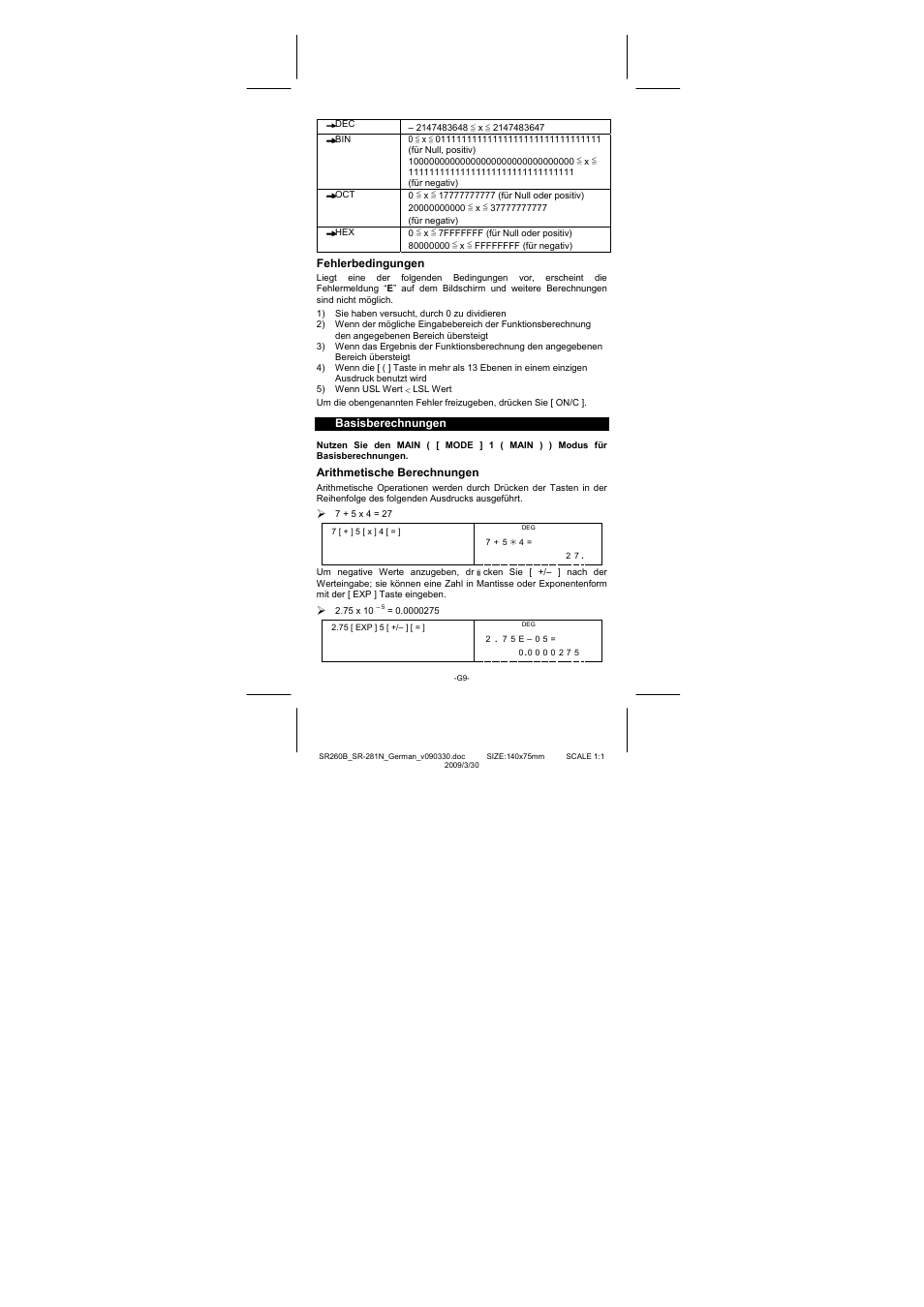CITIZEN SR-281N User Manual | Page 110 / 339