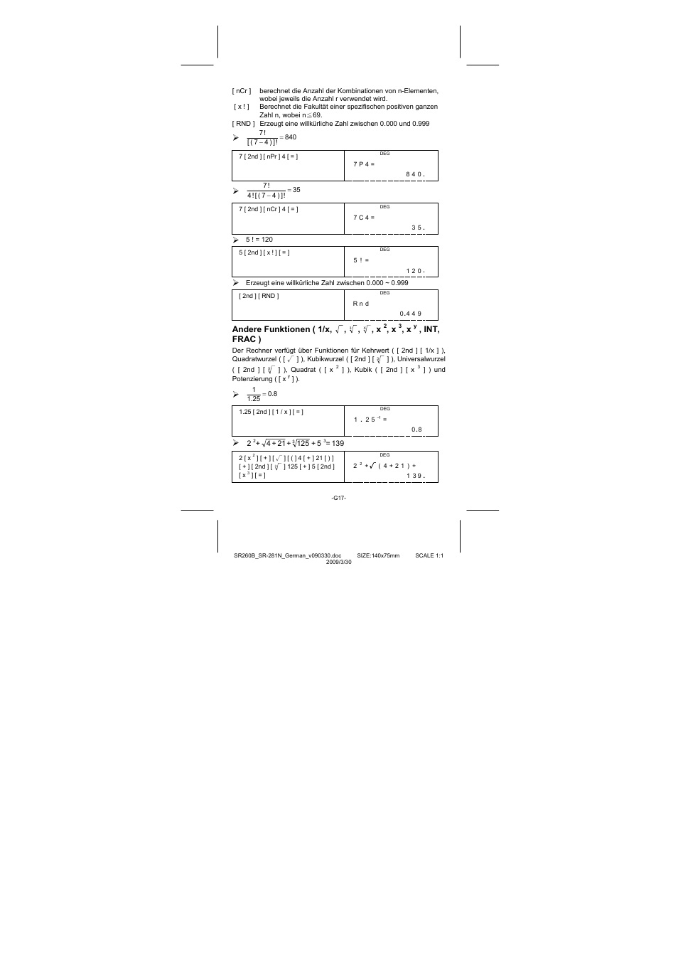 CITIZEN SR-281N User Manual | Page 118 / 339