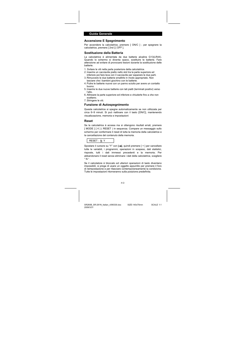 CITIZEN SR-281N User Manual | Page 170 / 339