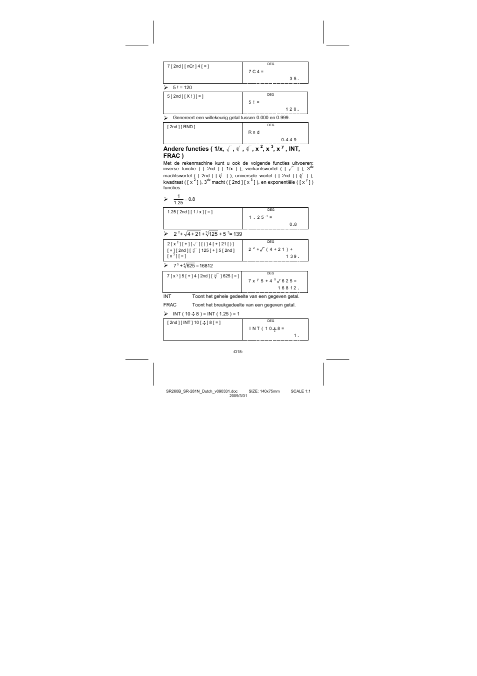 CITIZEN SR-281N User Manual | Page 220 / 339
