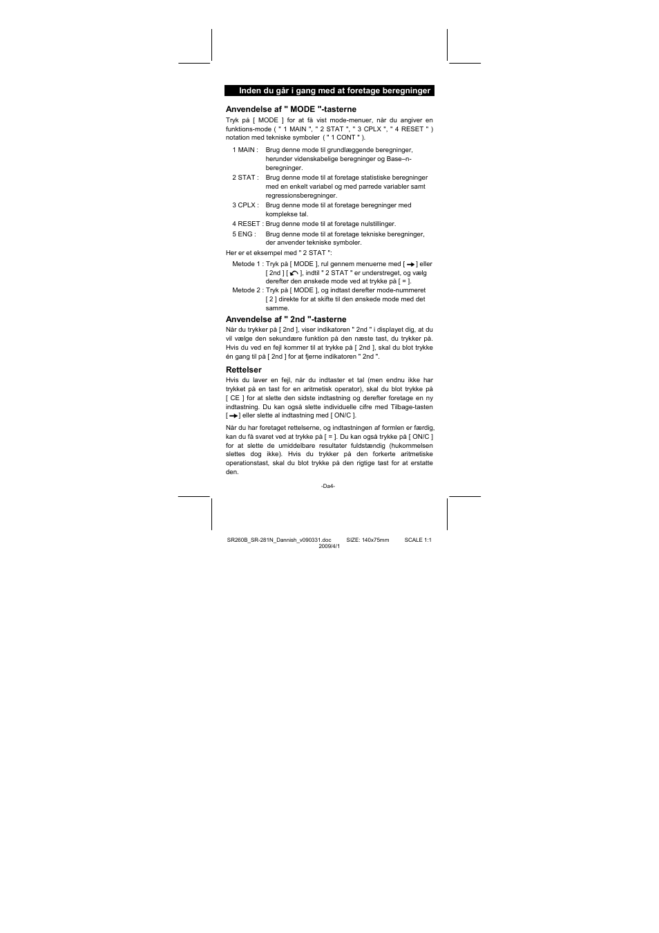 CITIZEN SR-281N User Manual | Page 240 / 339