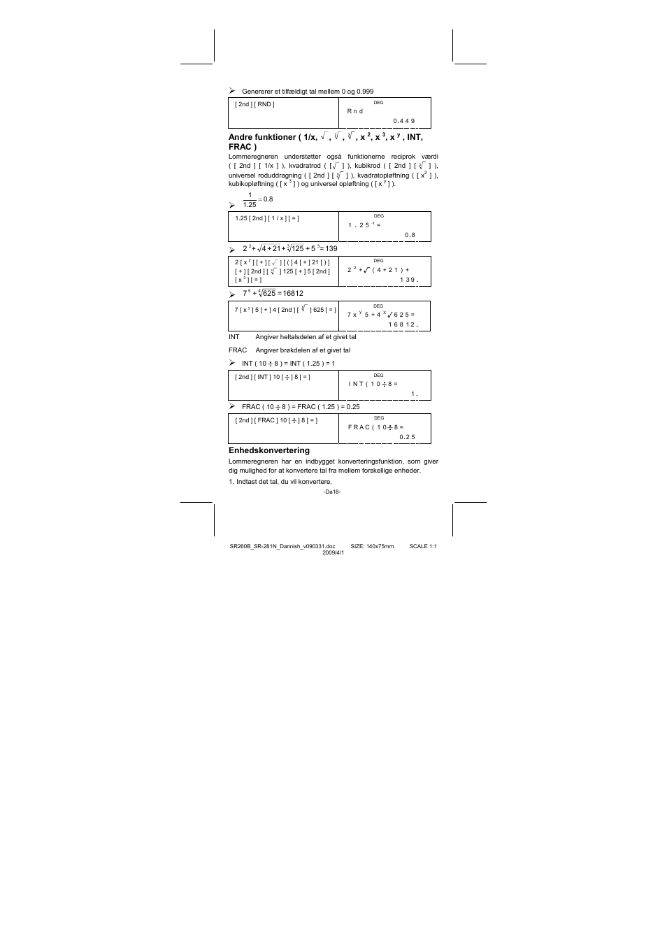 CITIZEN SR-281N User Manual | Page 254 / 339