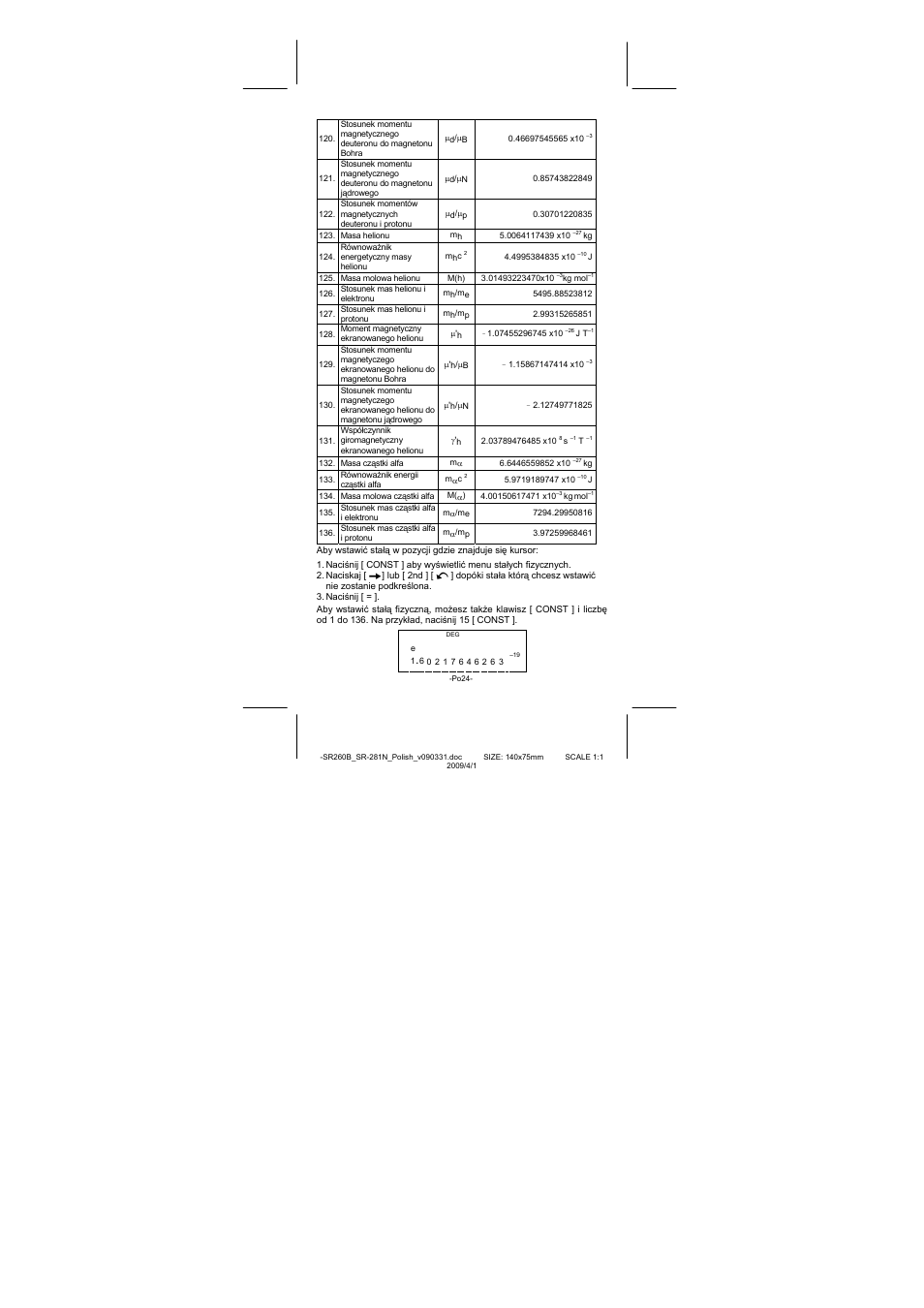CITIZEN SR-281N User Manual | Page 327 / 339