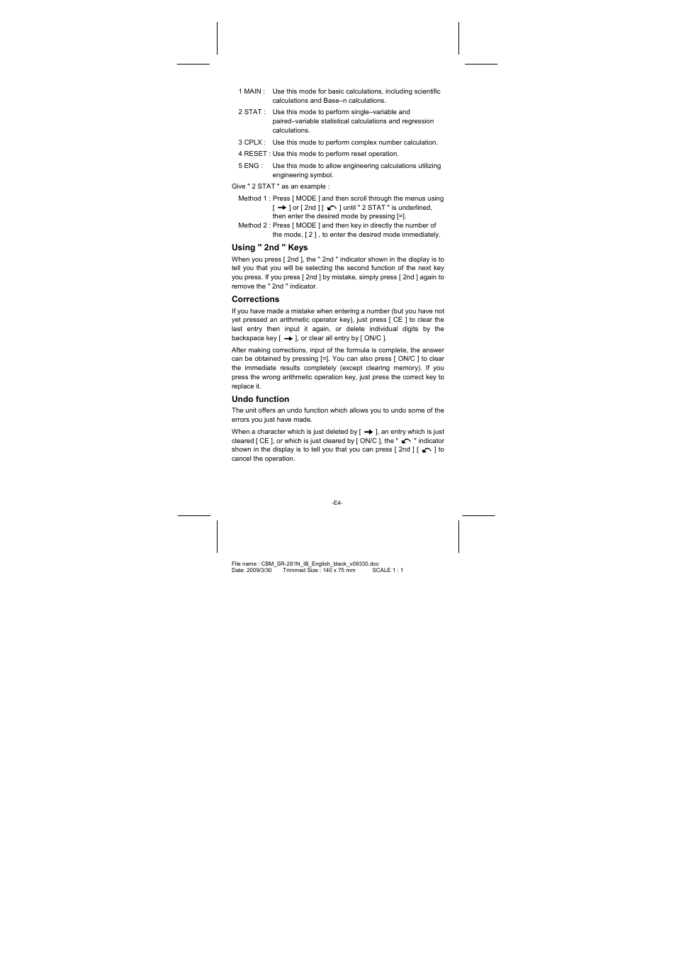 CITIZEN SR-281N User Manual | Page 5 / 339