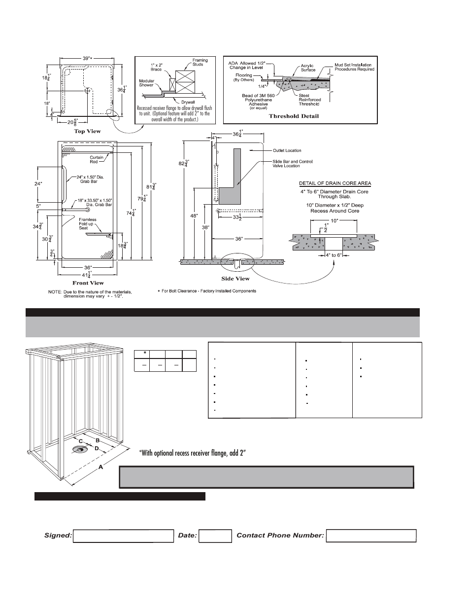 Package one - ada/ansi a 4136 ibs, Contractor | Hamilton Electronics A 6436 IBS User Manual | Page 12 / 68