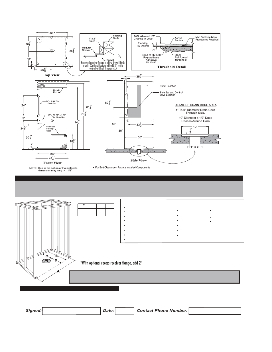 Package one - tas/ansi a 4136 ibs tas, Contractor | Hamilton Electronics A 6436 IBS User Manual | Page 14 / 68