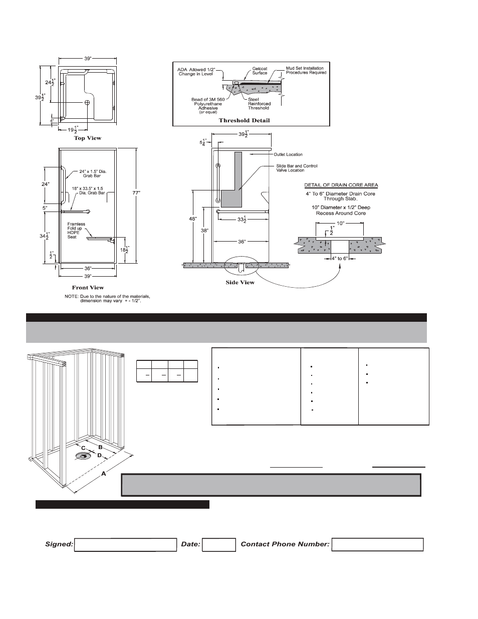 Package one - ada/ansi g 3698 ibs, Contractor | Hamilton Electronics A 6436 IBS User Manual | Page 36 / 68