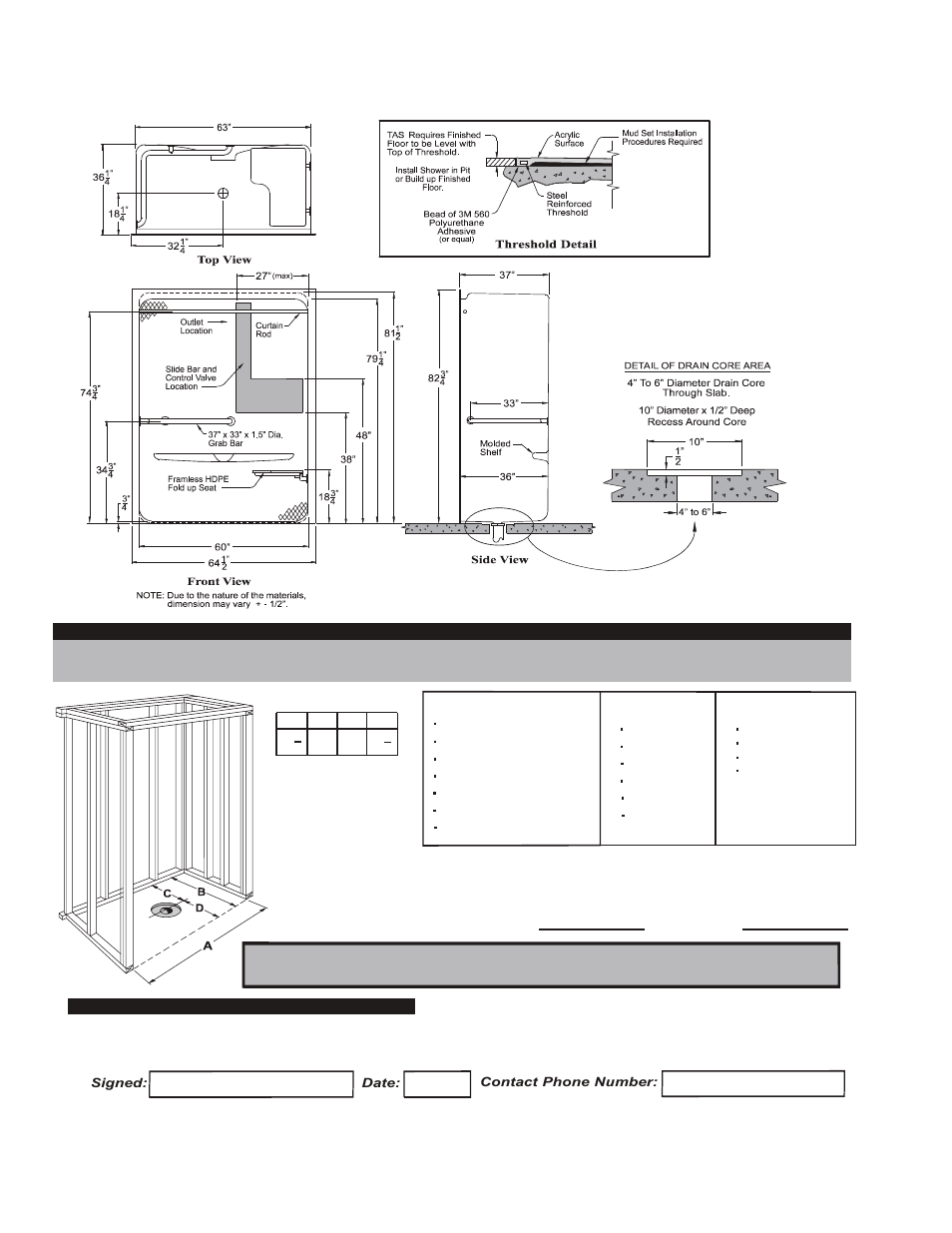 Package one - tas a 6436 ibs tas, Contractor | Hamilton Electronics A 6436 IBS User Manual | Page 4 / 68