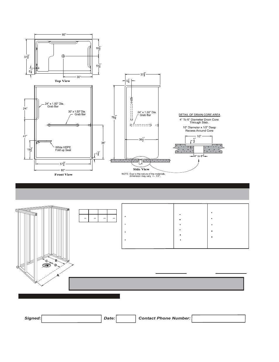 Package one - accessible model g 3760 ibs, Contractor | Hamilton Electronics A 6436 IBS User Manual | Page 56 / 68
