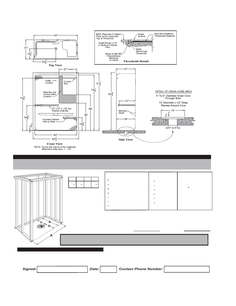 Package one - mas a 6436 ibs mas, Contractor | Hamilton Electronics A 6436 IBS User Manual | Page 6 / 68