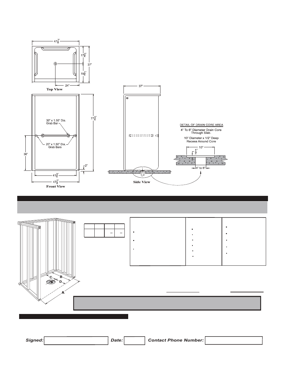Package one - accessible model g 4897 ib, Contractor | Hamilton Electronics A 6436 IBS User Manual | Page 60 / 68