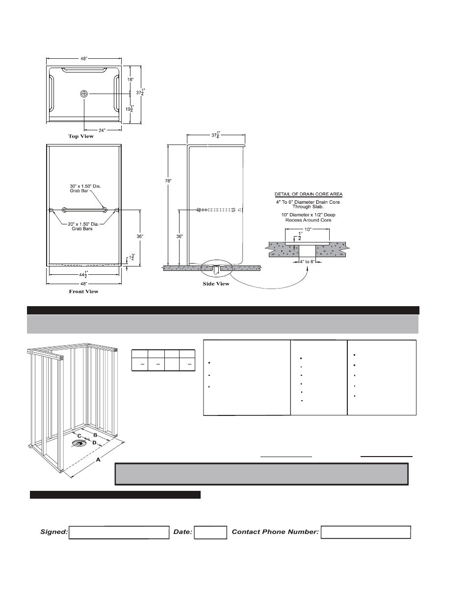Package one - accessible model g 4836 ib, Contractor | Hamilton Electronics A 6436 IBS User Manual | Page 62 / 68