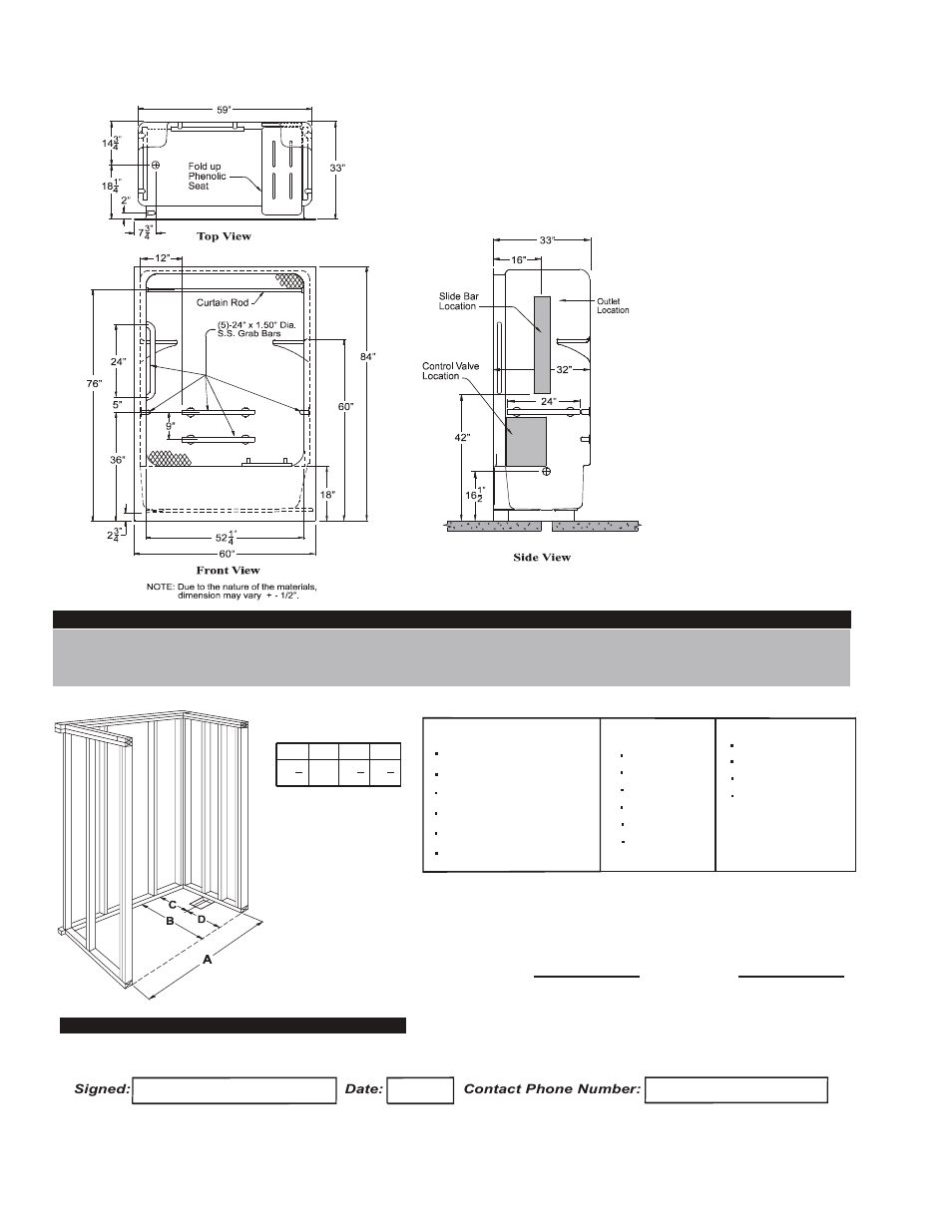Package one - ada/ansi/tas a 6032 ts ibs, Contractor | Hamilton Electronics A 6436 IBS User Manual | Page 8 / 68