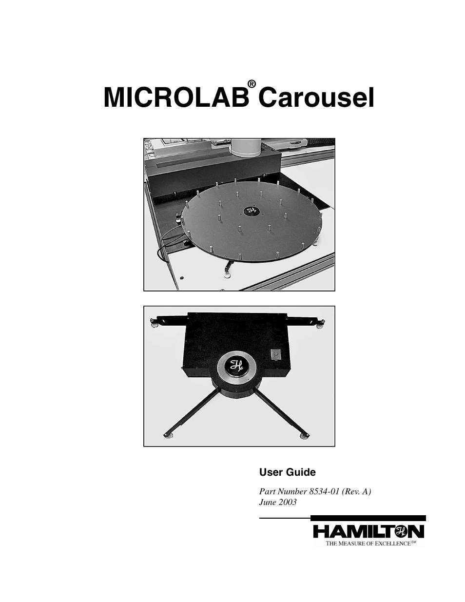 Hamilton Electronics MICROLAB 8534-01 User Manual | 33 pages