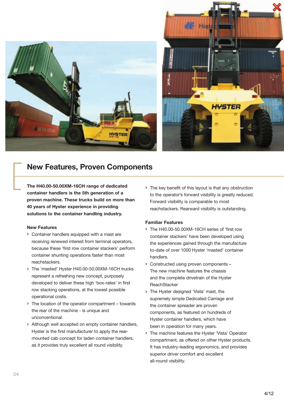 New features, proven components | Hyster H40.00-50.00XM-16CH User Manual | Page 4 / 12