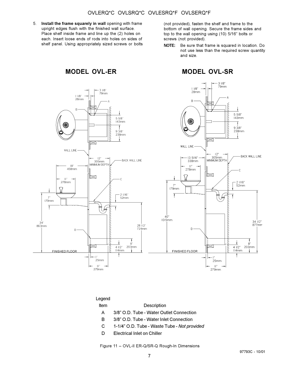 Model ovl-er model ovl-sr | Halsey Taylor OVL-II SR-Q User Manual | Page 7 / 12