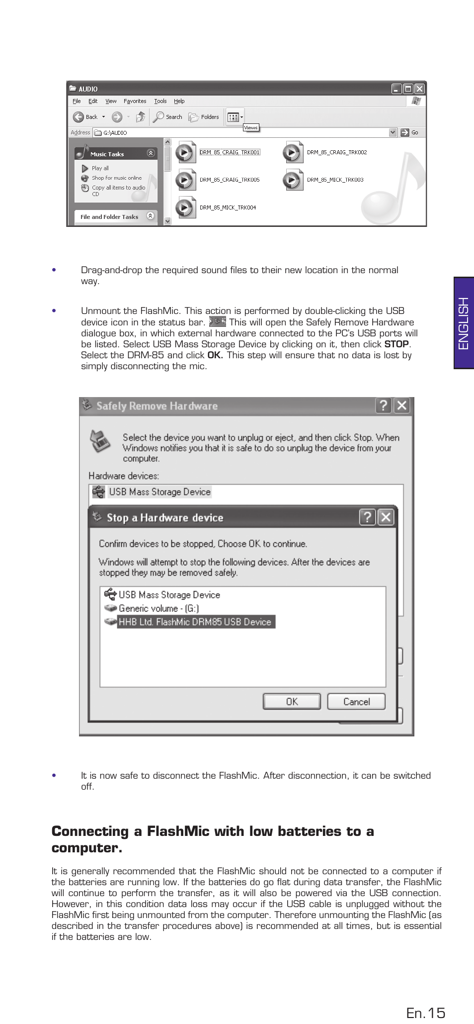 En.5, English | HHB comm DRM85 User Manual | Page 16 / 49