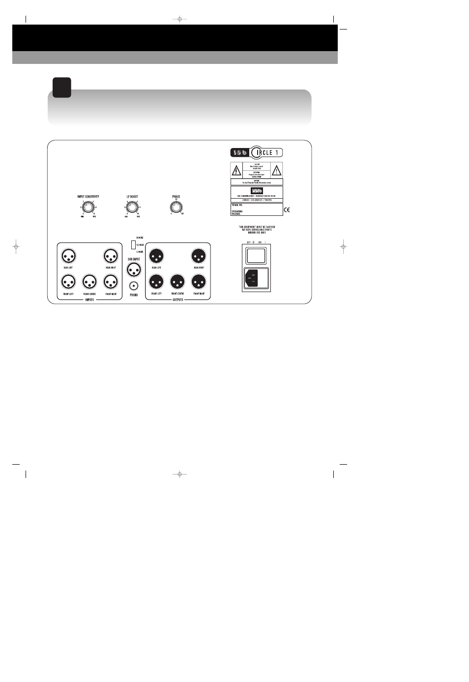 HHB comm CIRCLE STUDIO MONITORS User Manual | Page 11 / 16