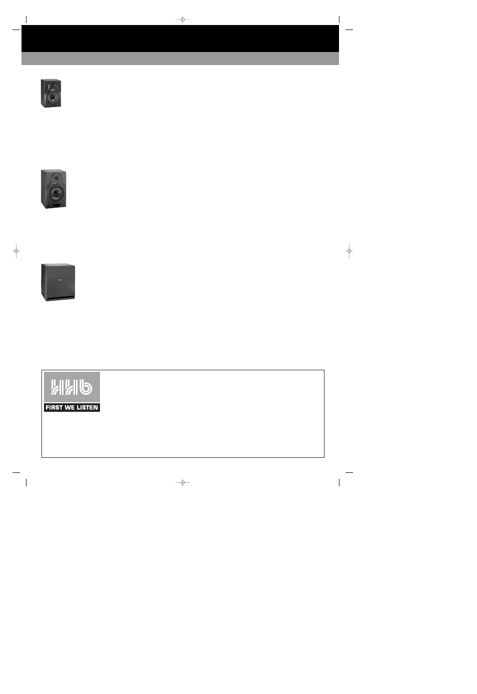 Technical data, Circle studio monitors, Circle 3 passive | Circle 3 active, Circle 5 passive, Circle 5 active, Circle 1 powered sub-woofer | HHB comm CIRCLE STUDIO MONITORS User Manual | Page 16 / 16