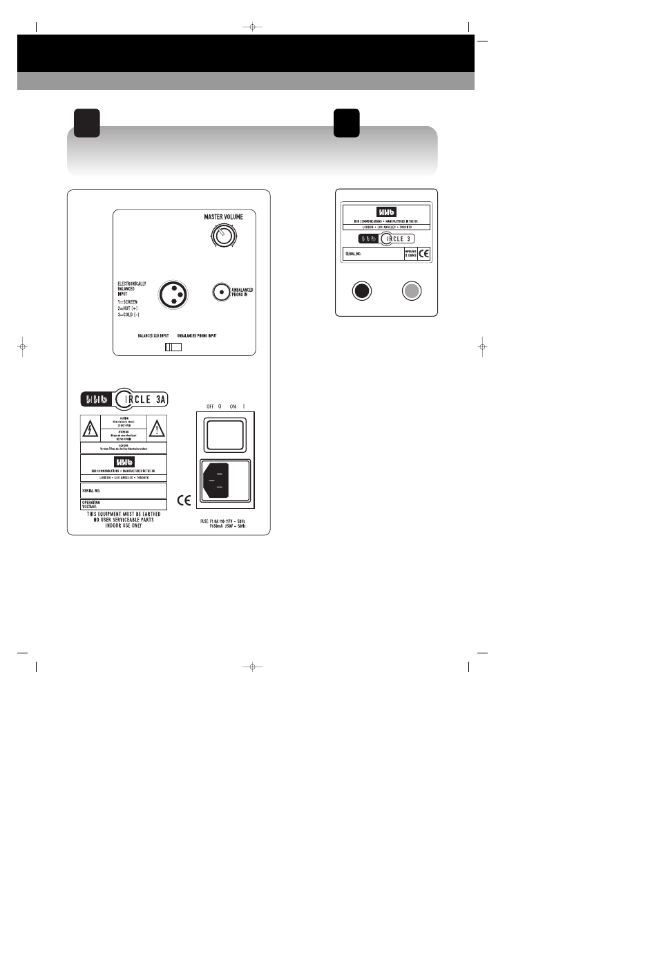 HHB comm CIRCLE STUDIO MONITORS User Manual | Page 9 / 16