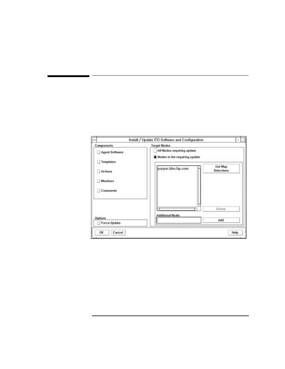 Automatic software installation/update, Figure 4-2 install/update ito software and configu, Installing or updating ito software automatically | HP UX B6941-90001 User Manual | Page 167 / 548