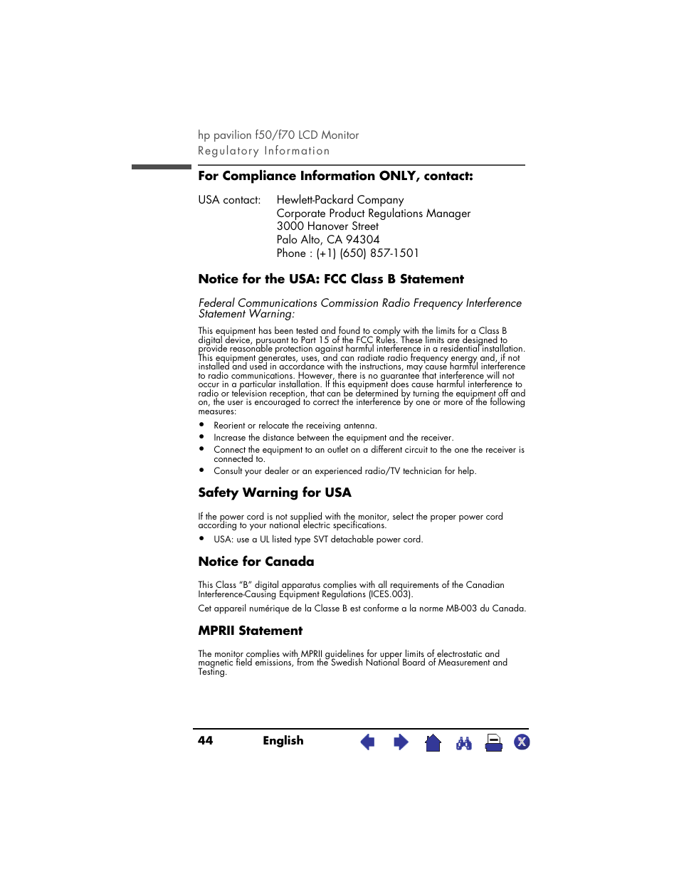 HP PAVILION D5063 User Manual | Page 44 / 50