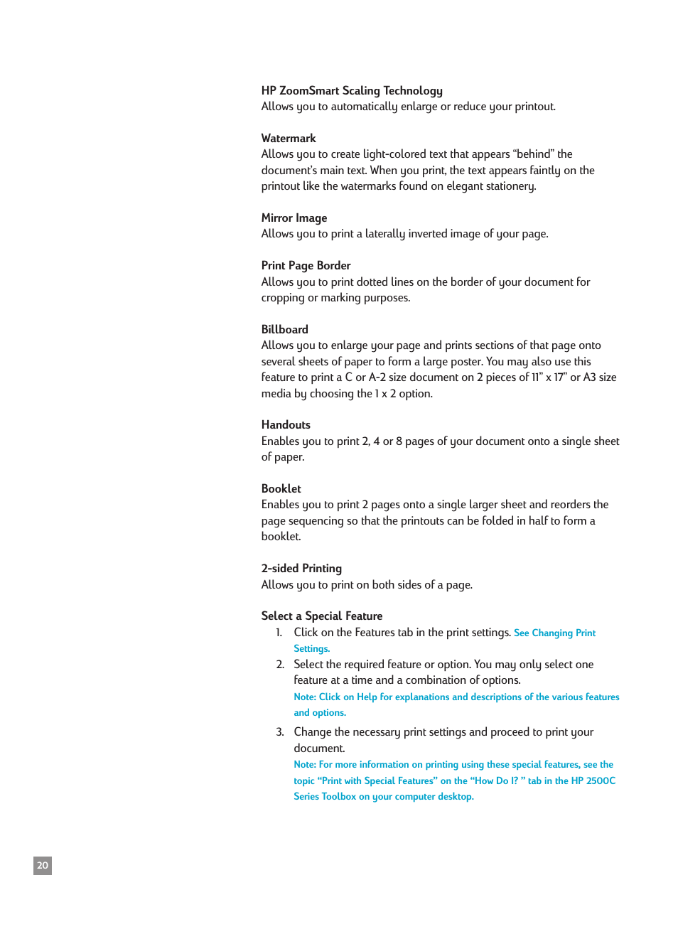 HP 2500CMHP User Manual | Page 24 / 66