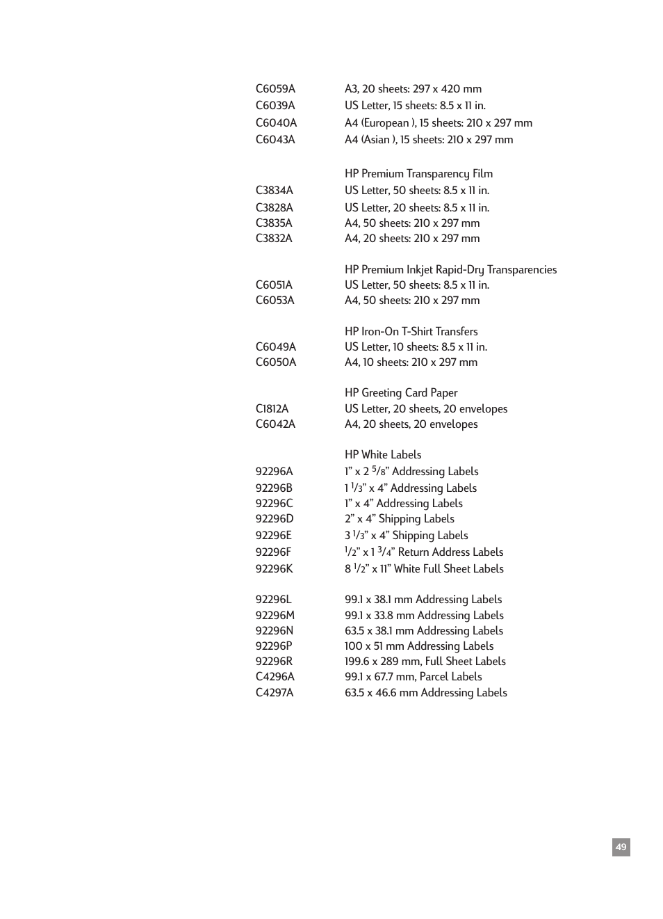 HP 2500CMHP User Manual | Page 53 / 66