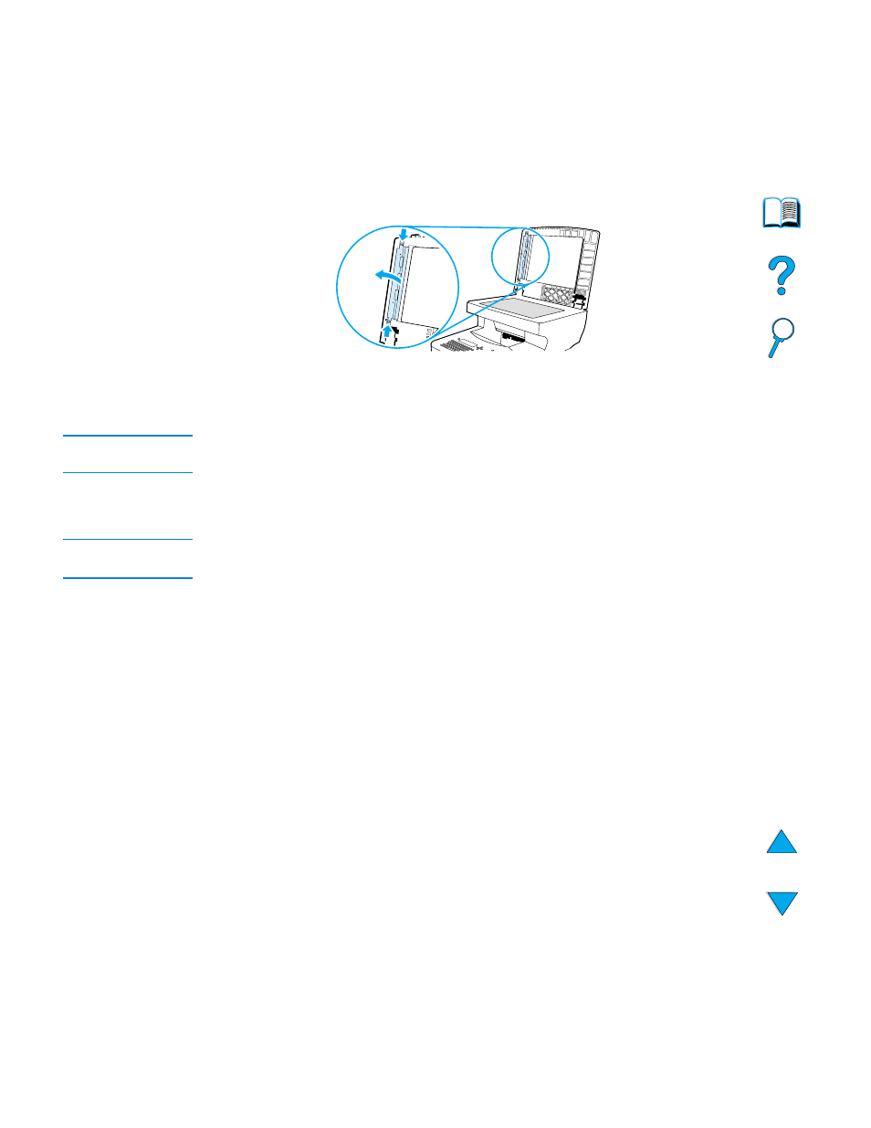 Cleaning the adf paper delivery guide | HP 4100 mfp User Manual | Page 76 / 164