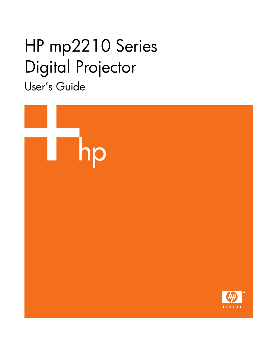 HP Digital mp2210 User Manual | 64 pages