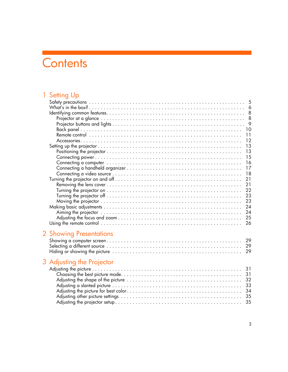HP Digital mp2210 User Manual | Page 3 / 64