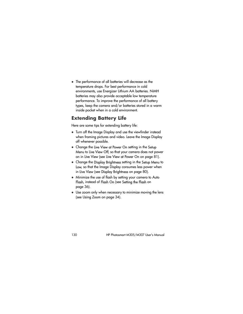 Extending battery life | HP M305/M307 User Manual | Page 130 / 154
