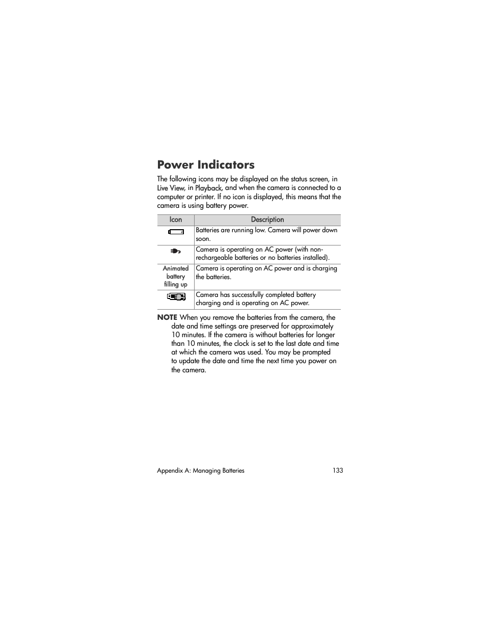Power indicators, Power, Indicators | HP M305/M307 User Manual | Page 133 / 154