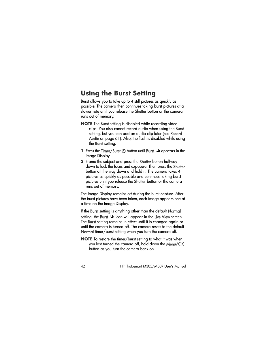 Using the burst setting | HP M305/M307 User Manual | Page 42 / 154