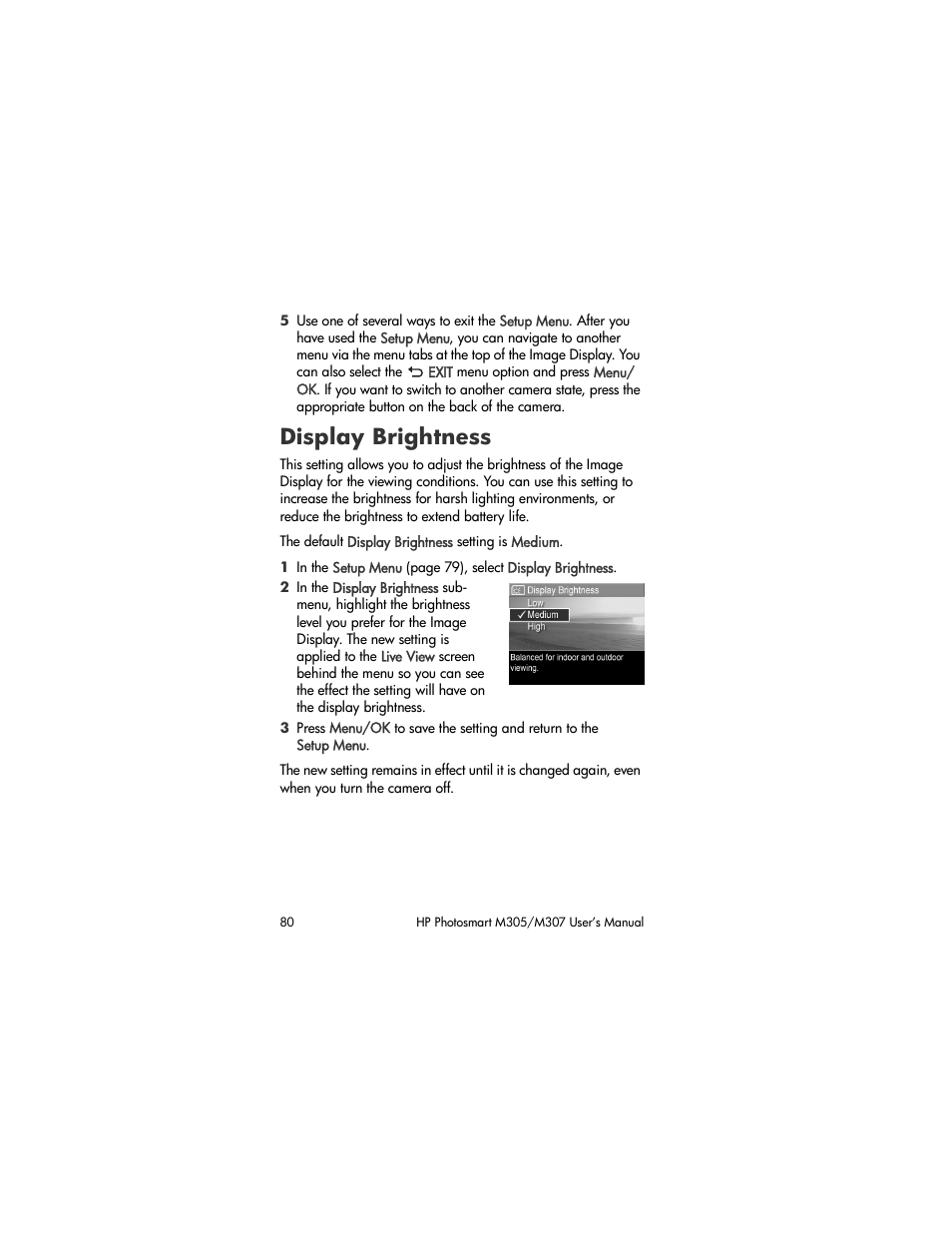 Display brightness | HP M305/M307 User Manual | Page 80 / 154