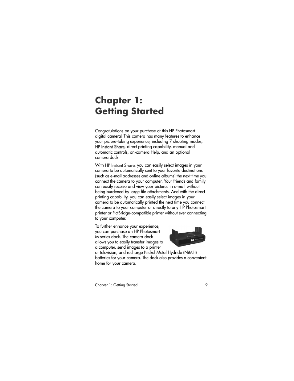 Chapter 1: getting started | HP M305/M307 User Manual | Page 9 / 154