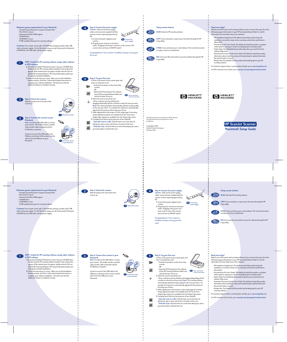 HP Scanjet 5370 User Manual | 1 page