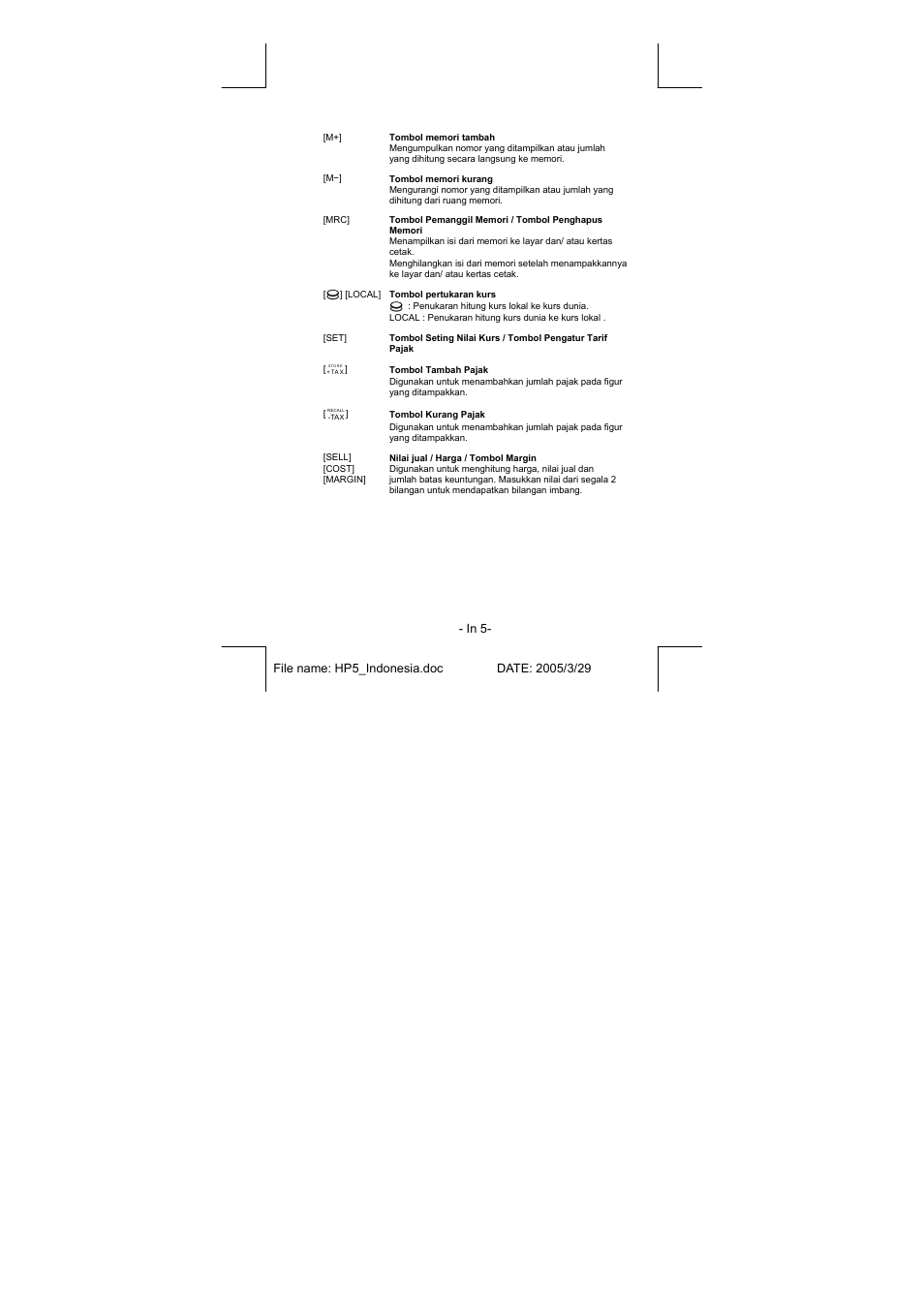 CITIZEN CX-77IV User Manual | Page 72 / 104