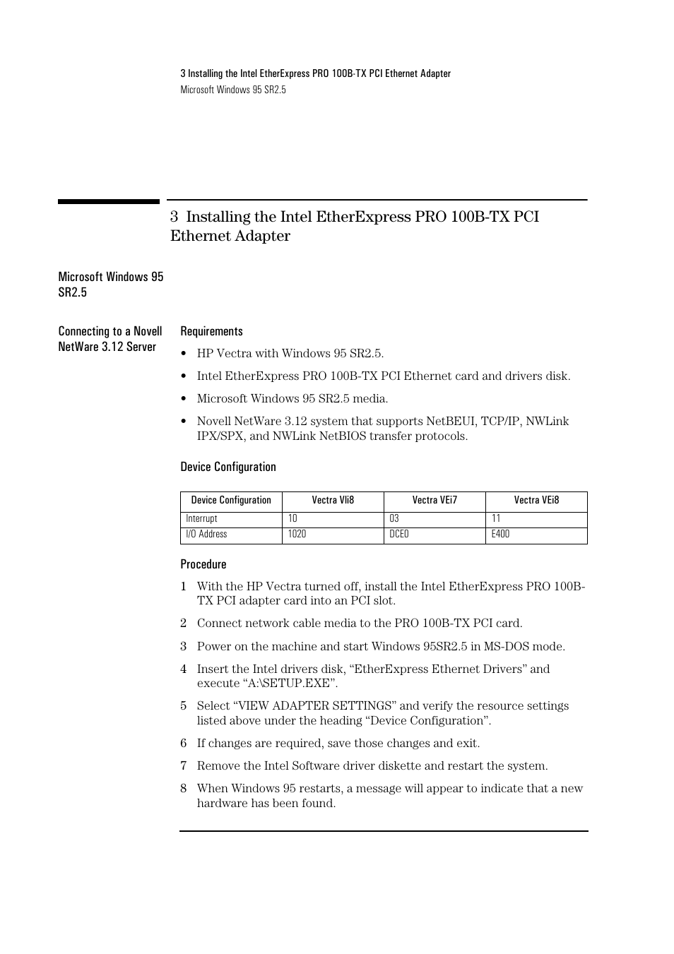 HP 100B-TX User Manual | Page 7 / 32