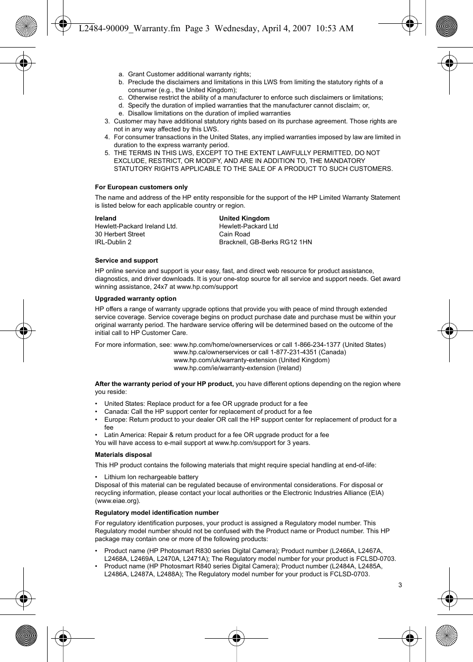 HP R840 User Manual | Page 5 / 32