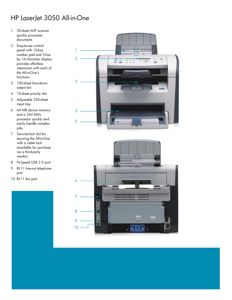 Hp laserjet 3050 all-in-one | HP LaserJet 3050 User Manual | Page 2 / 4