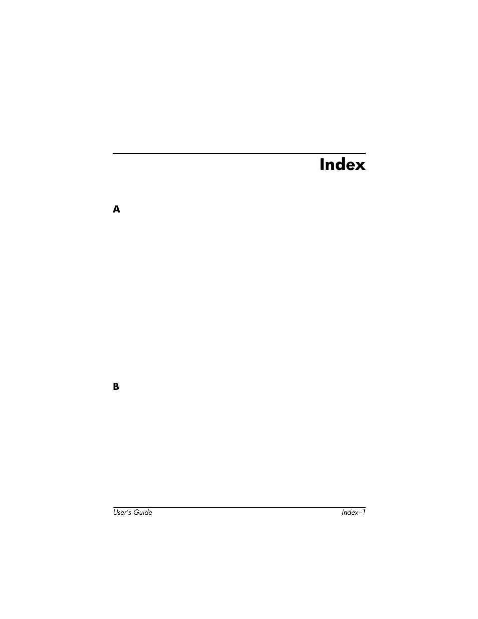 Index | HP H1940  EN User Manual | Page 123 / 127