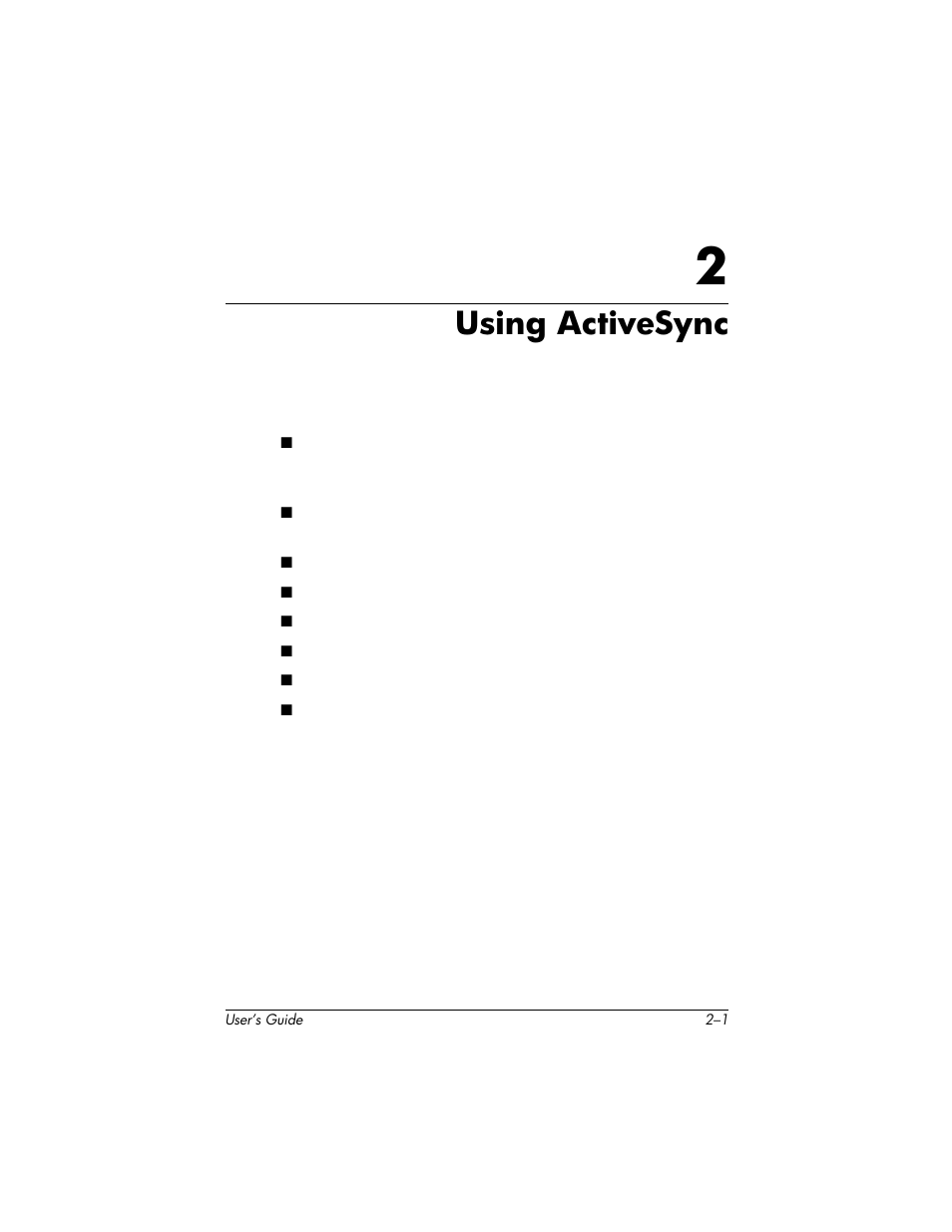 Using activesync | HP H1940  EN User Manual | Page 21 / 127