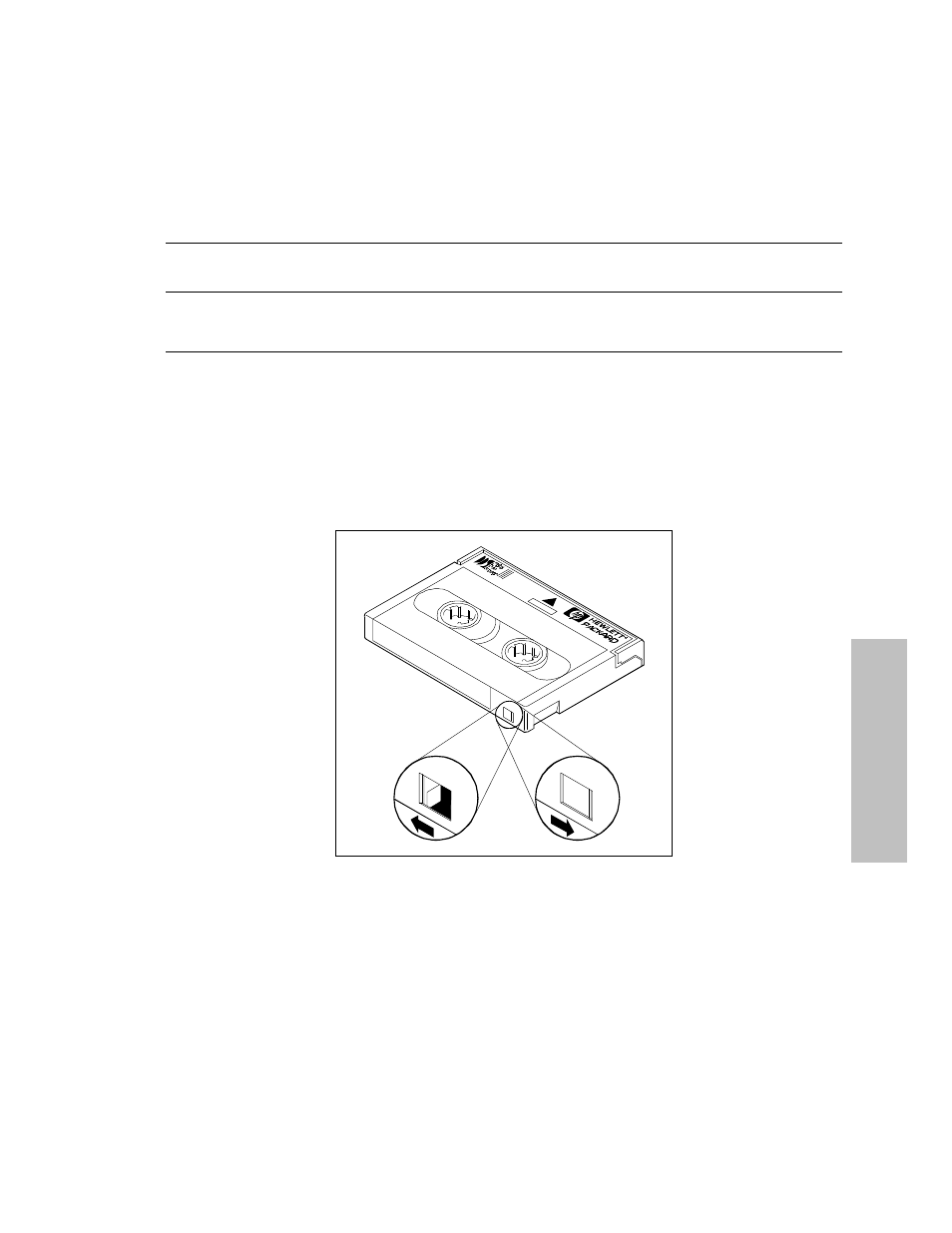 Write-protecting a dds tape cartridge | HP A3312A User Manual | Page 39 / 149