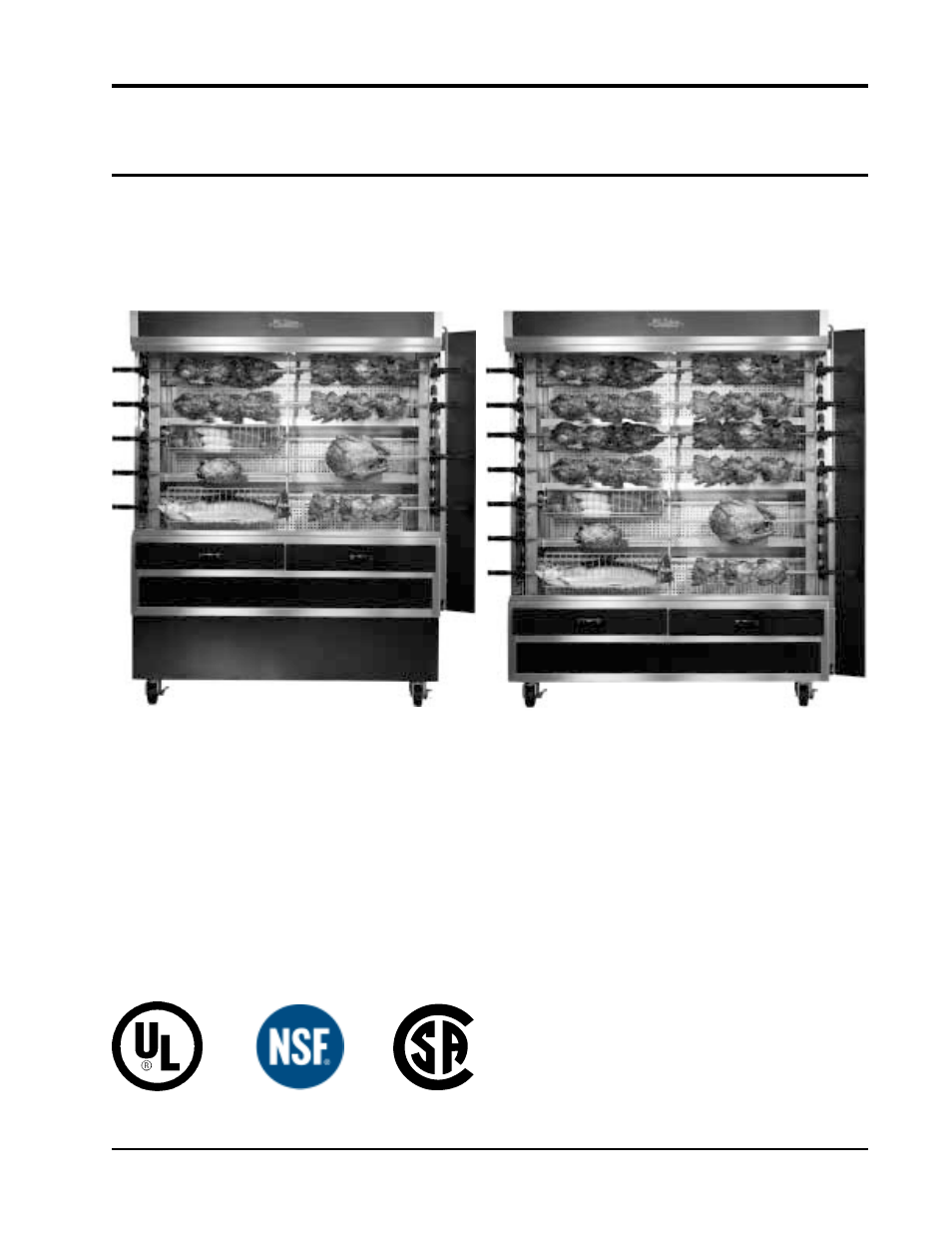 HP Hickory Rotisseries 45WDG PLUS User Manual | 38 pages